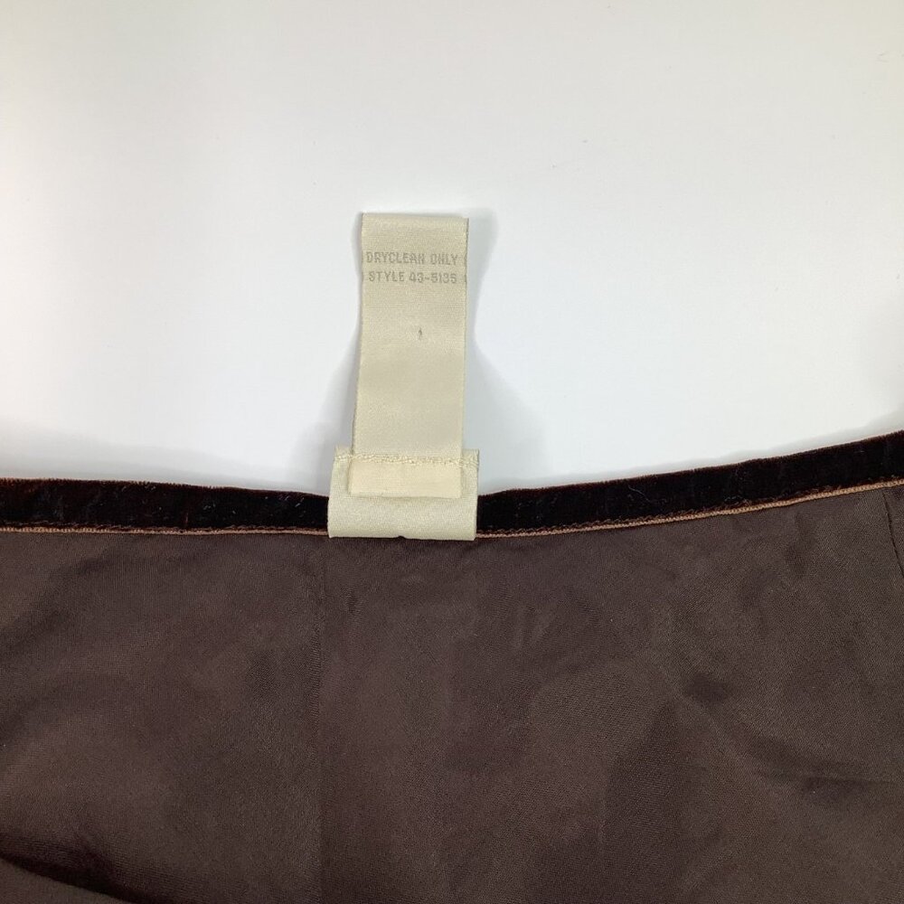 J. Jill Size 8P Elegant Brown Striped A-Line Skirt Tapestry Style Preppy Office - Picture 7 of 8